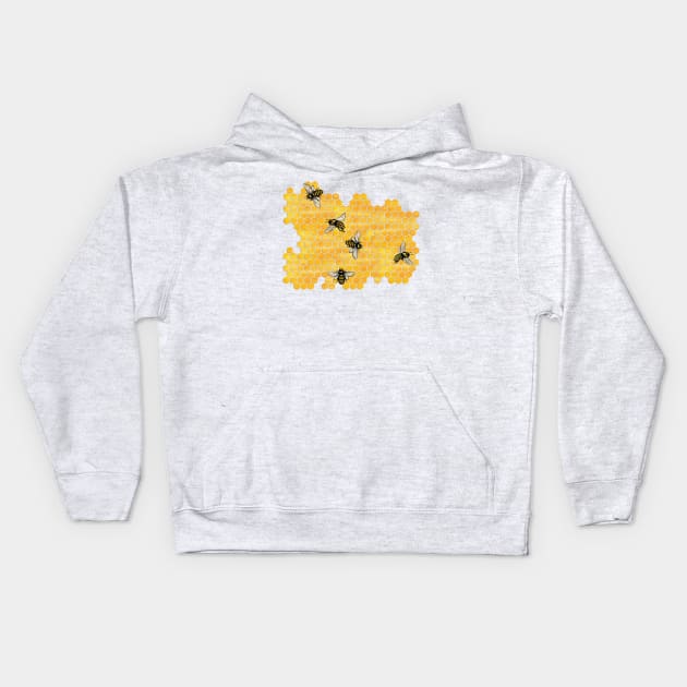 Cancer Honeybees Kids Hoodie by feedmepixiedust